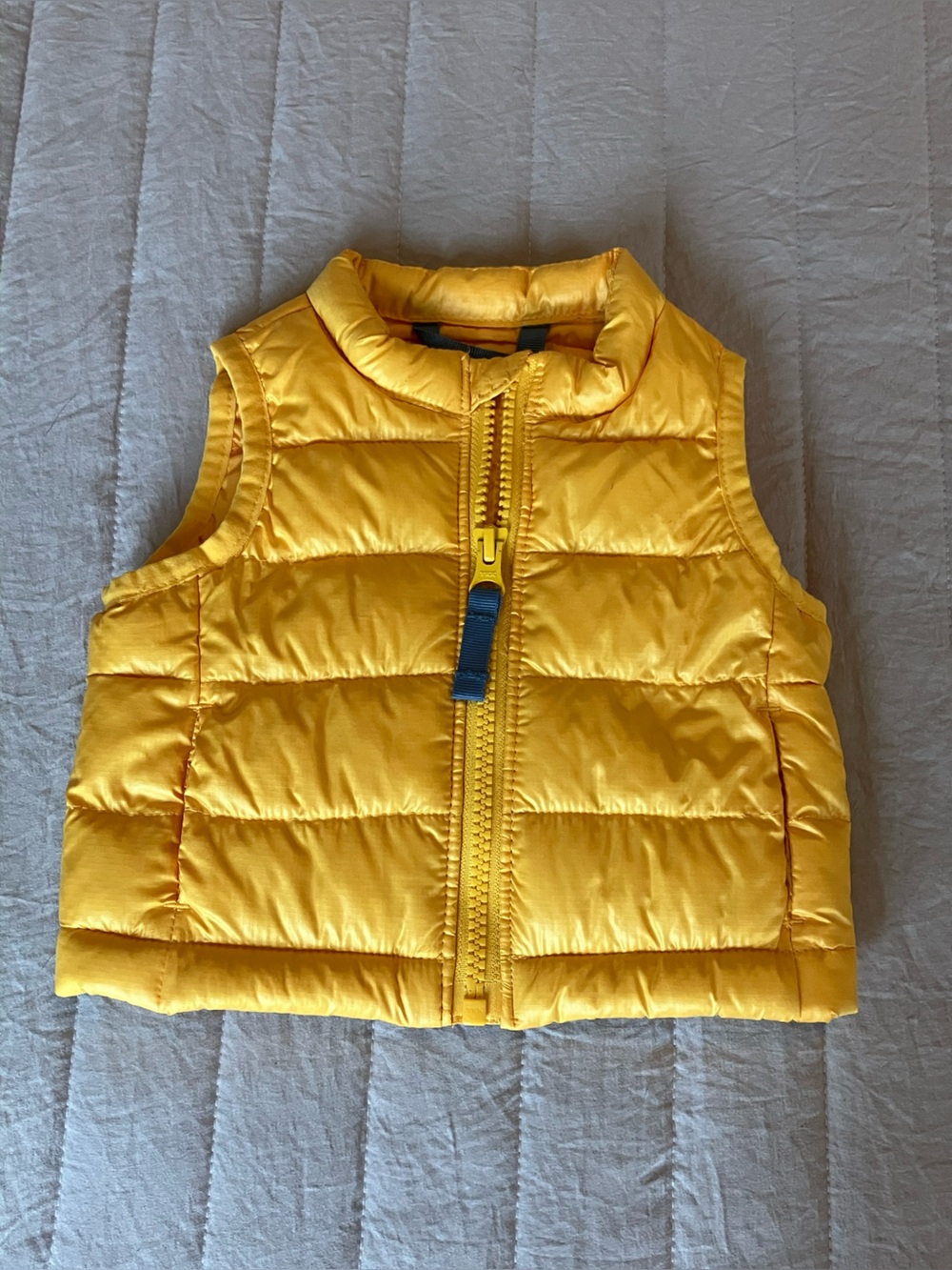 🌟 $10 Bundled. Primary Yellow Quilted Puffer Vest with Front Zip